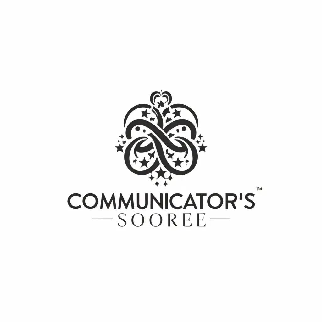 a logo design,with the text "Communicators' Soiree", main symbol:enchanted,Moderate,be used in Events industry,clear background