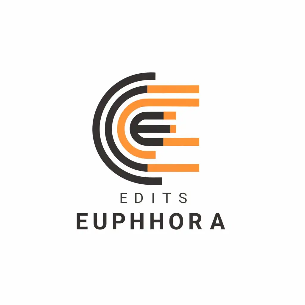 a logo design,with the text "Edits Euphoria", main symbol:E E,Moderate,be used in Entertainment industry,clear background
