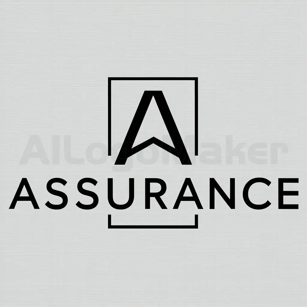 a logo design,with the text "Assurance", main symbol:A,Moderate,clear background