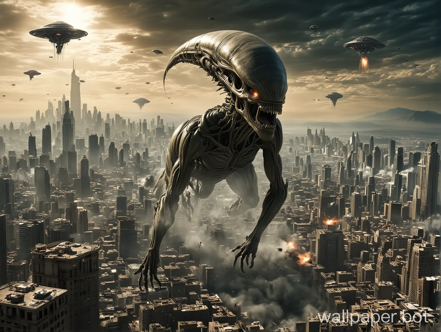 wallpapers for alien invasion of earth