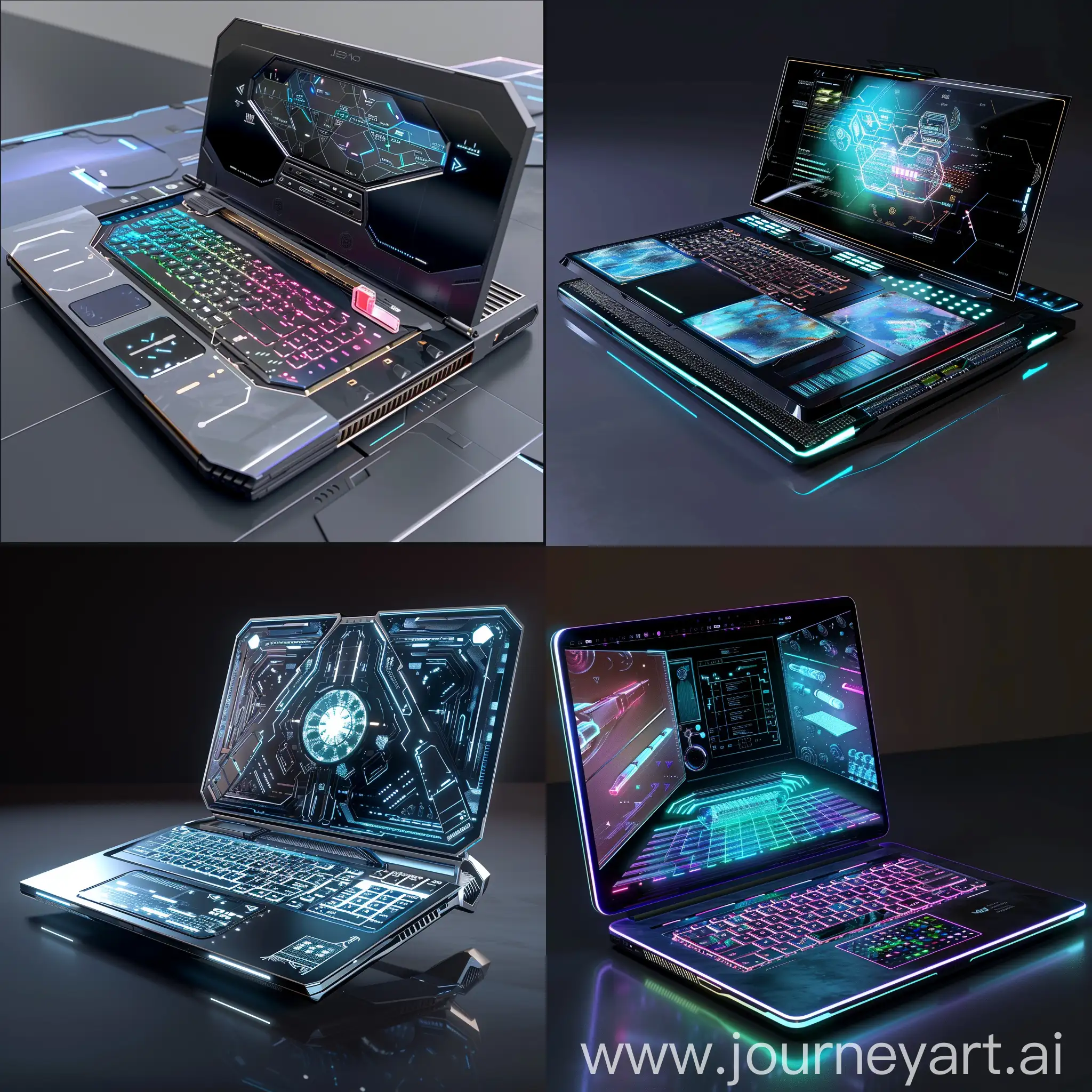 Futuristic-Quantumdot-Laptop-with-AIOptimized-Chipsets-and-Holographic-Storage