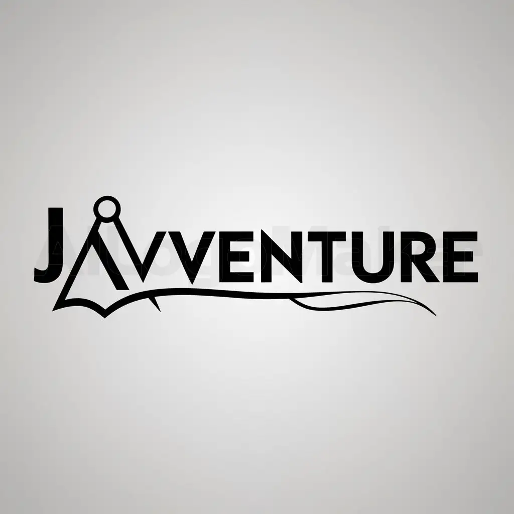 a logo design,with the text "JAVENTURE", main symbol:Maps,Moderate,clear background