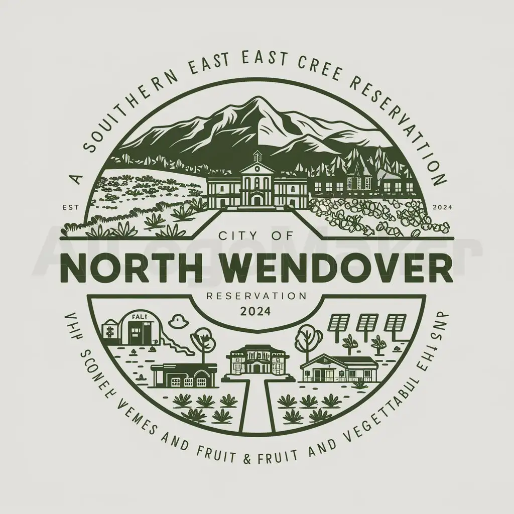 LOGO-Design-for-North-Wendover-Mountain-Valley-City-Crest-with-Cannabis-and-Farming-Theme