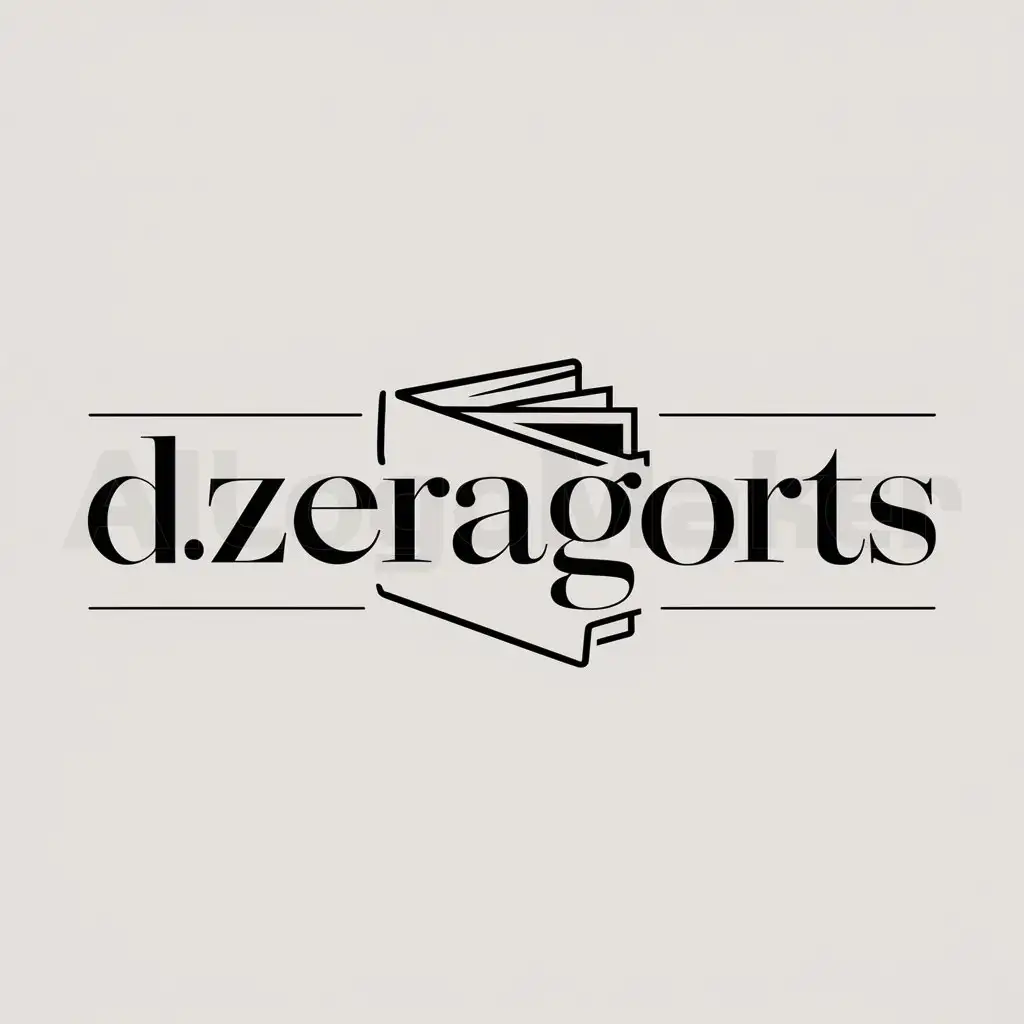 a logo design,with the text "Dzeragorts", main symbol:wallet,Minimalistic,clear background