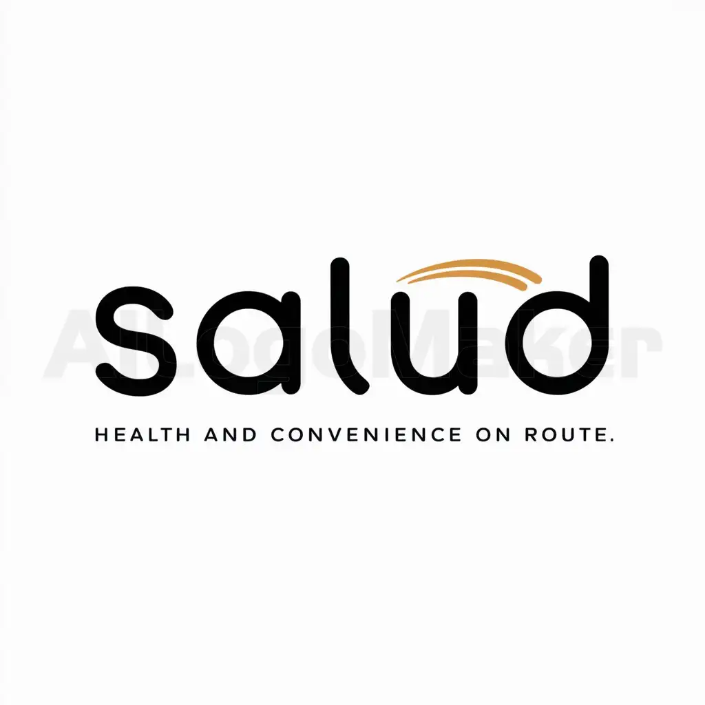 a logo design,with the text "Health and Convenience on Route", main symbol:SALUD,Moderate,be used in SALUD industry,clear background