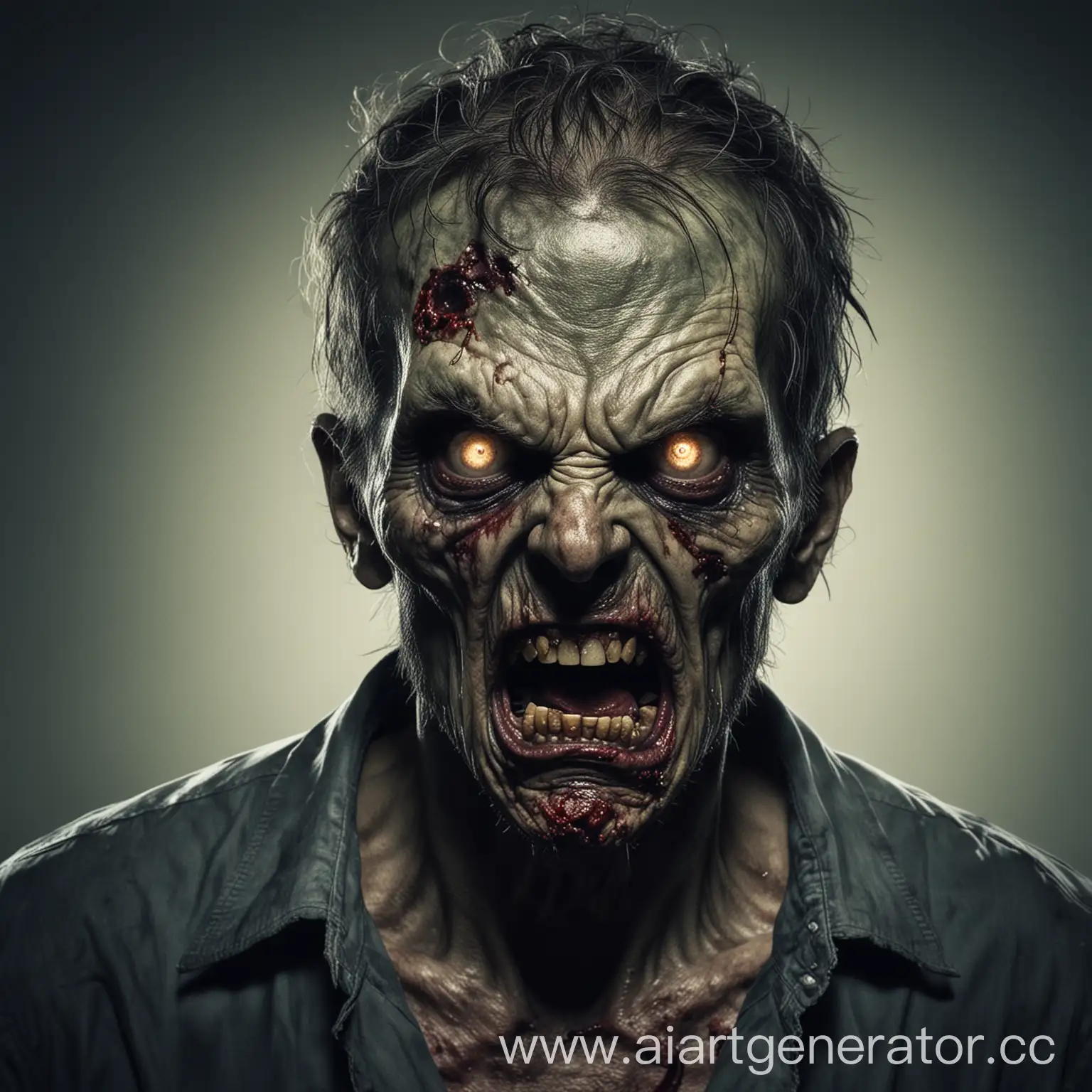 angry zombie