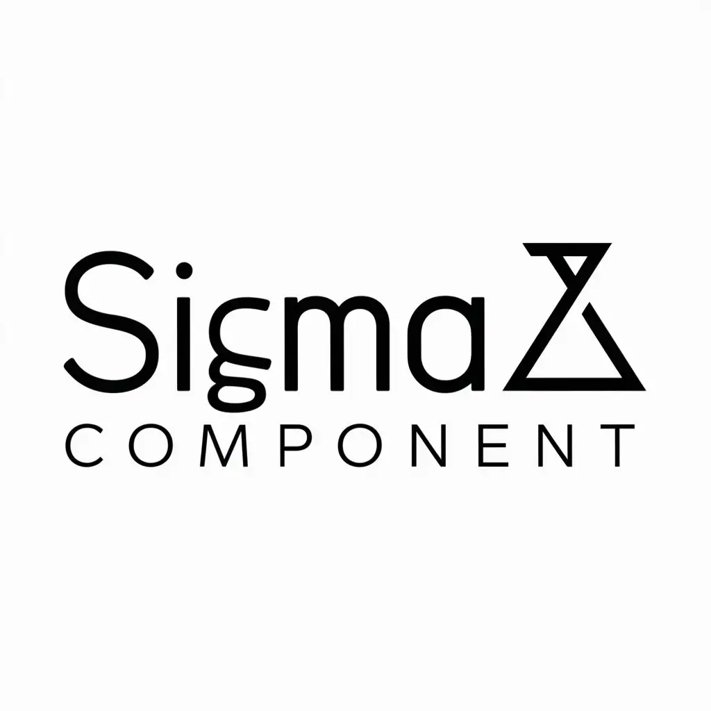 a logo design,with the text "Sigma Component", main symbol:Sigma,Moderate,be used in Others industry,clear background