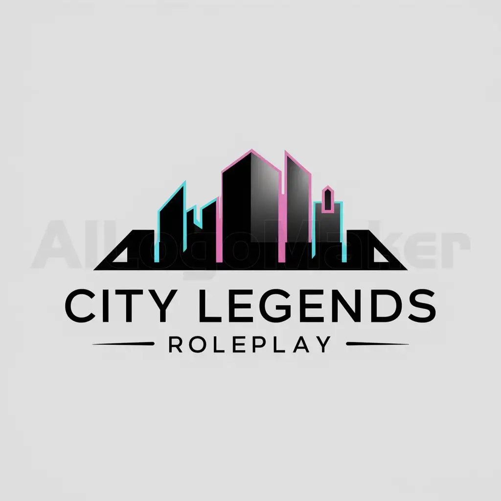 a logo design,with the text "City Legends Roleplay", main symbol:Create a Logo for Fivem Server with city skyline,Moderate,be used in Technology industry,clear background