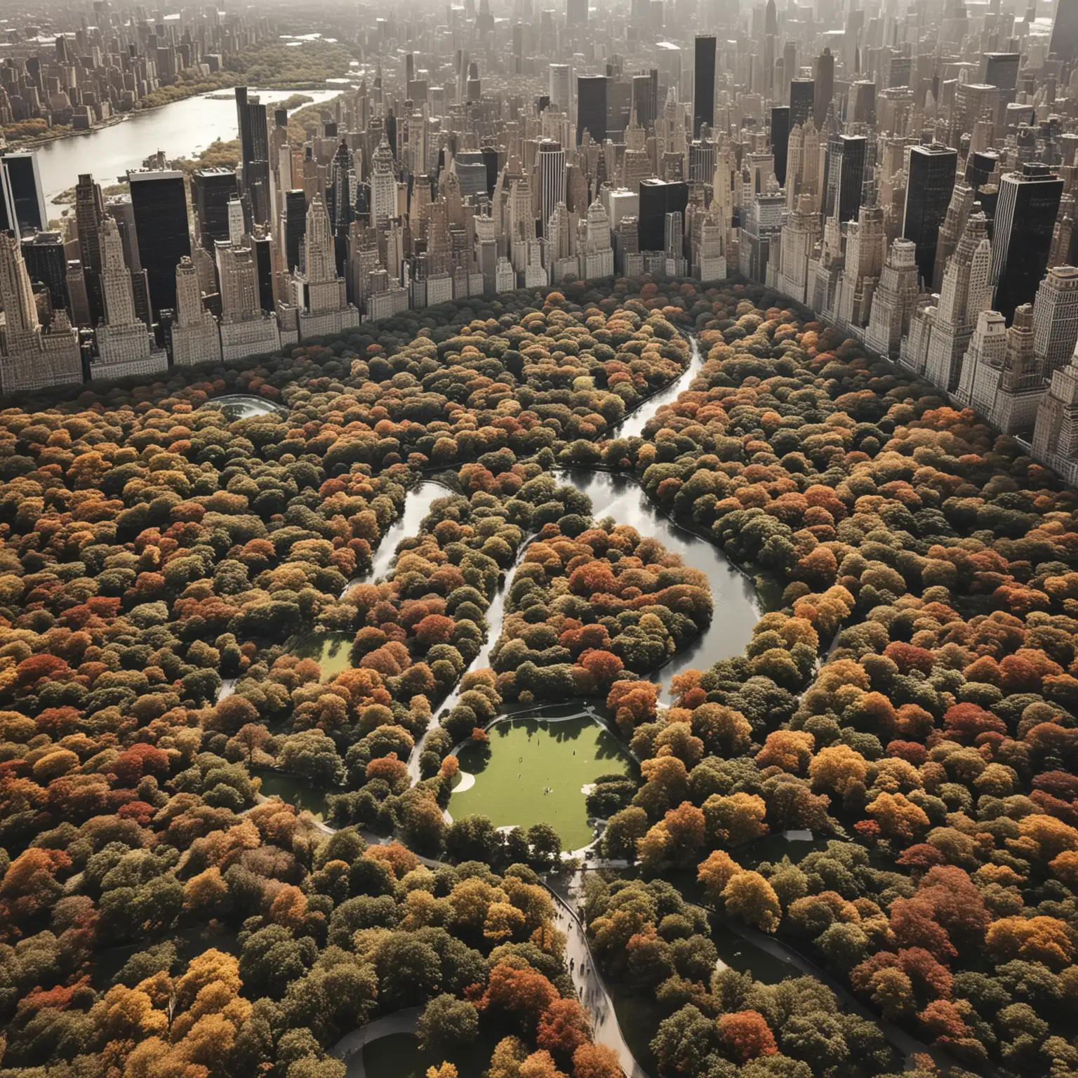 Tranquil Scene Central Park in New York City