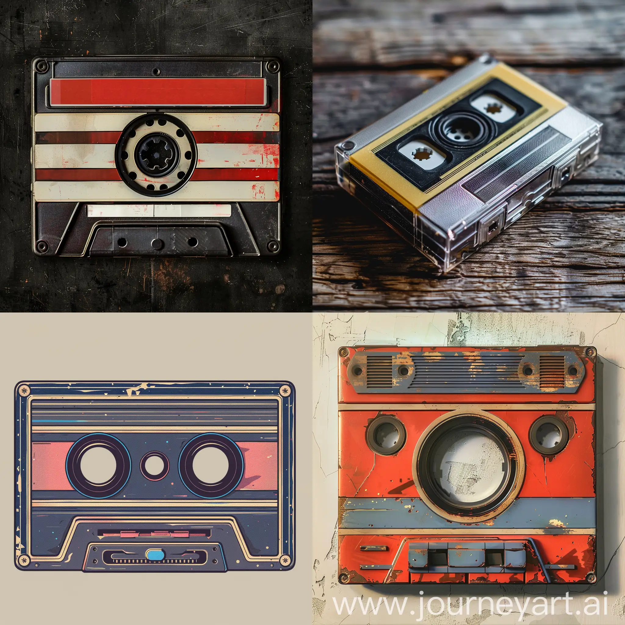retro-style audio cassette