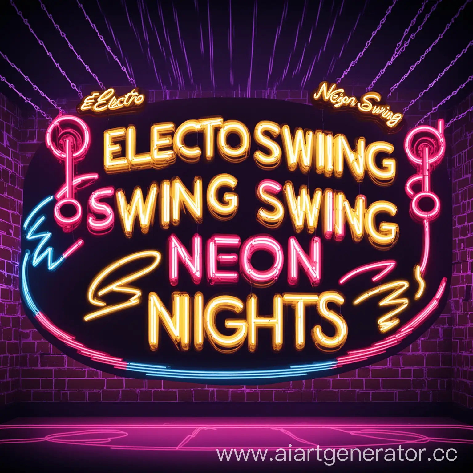 Vibrant-Electro-Swing-Dance-Party-Under-Neon-Lights