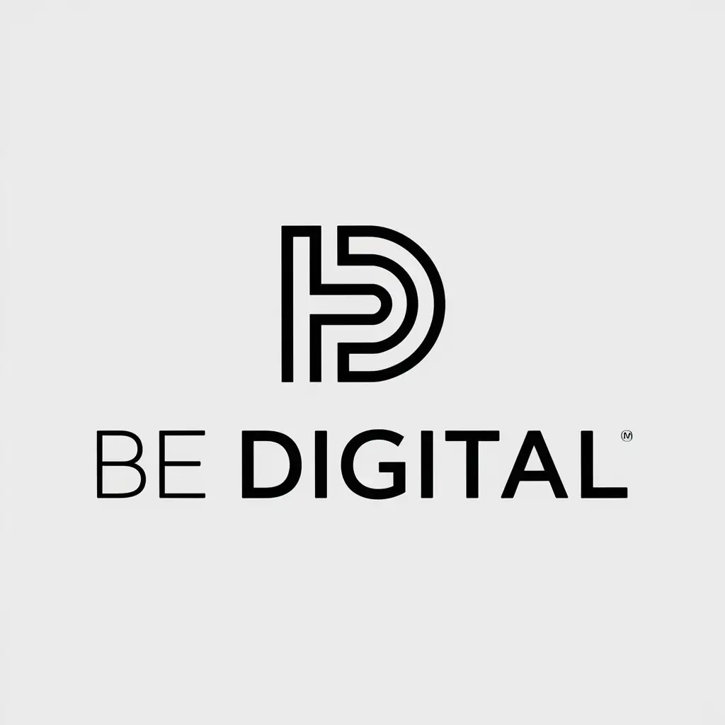 LOGO-Design-For-BE-DIGITAL-Minimalistic-B-D-Symbol-for-the-Technology-Industry