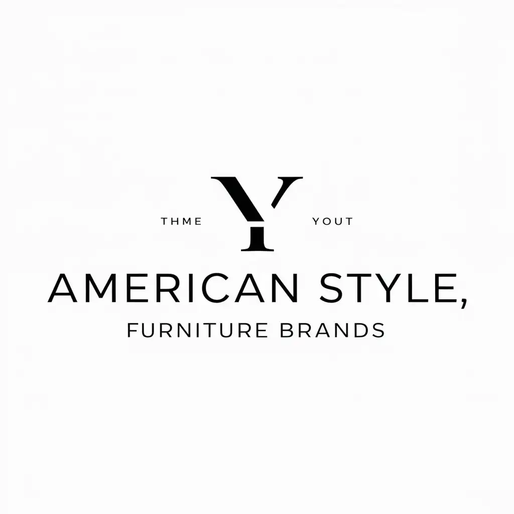 a logo design,with the text "American style, furniture brands", main symbol:Y,Moderate,be used in Others industry,clear background