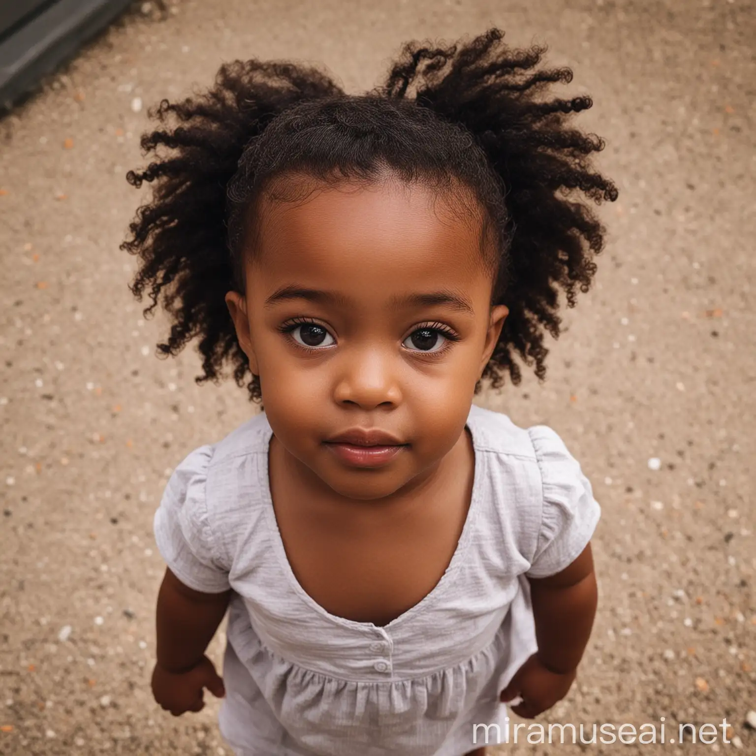 Adorable Black Toddler Girl Playing Joyfully with Colorful Balloons