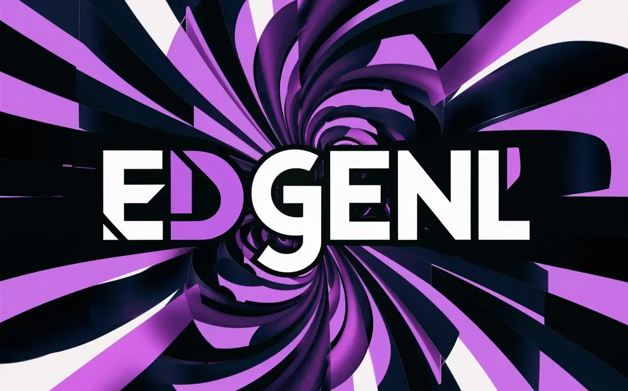 random wallpapers with word EdgeNL in the middle using purple black and white colors