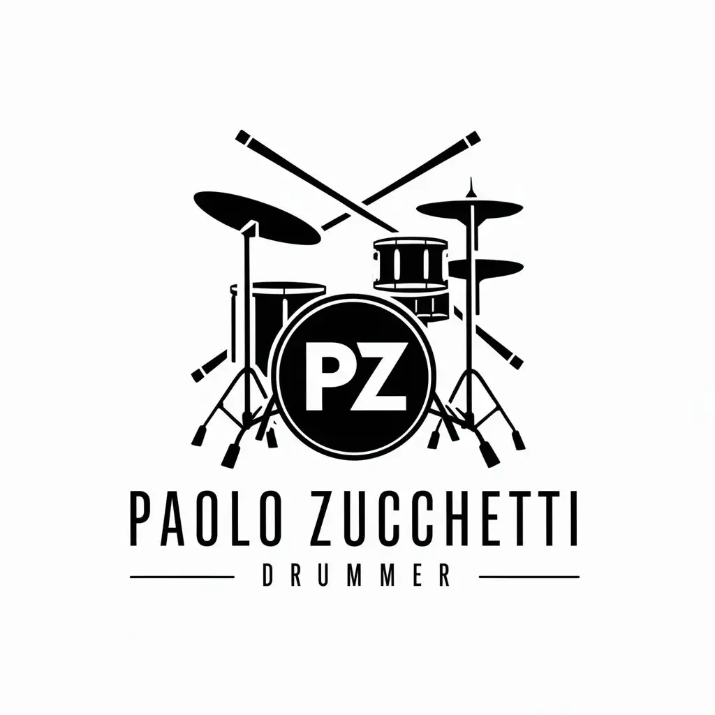 Logo tay trống năng động Paolo ZucchettiLogo tay trống năng động Paolo Zucchetti  