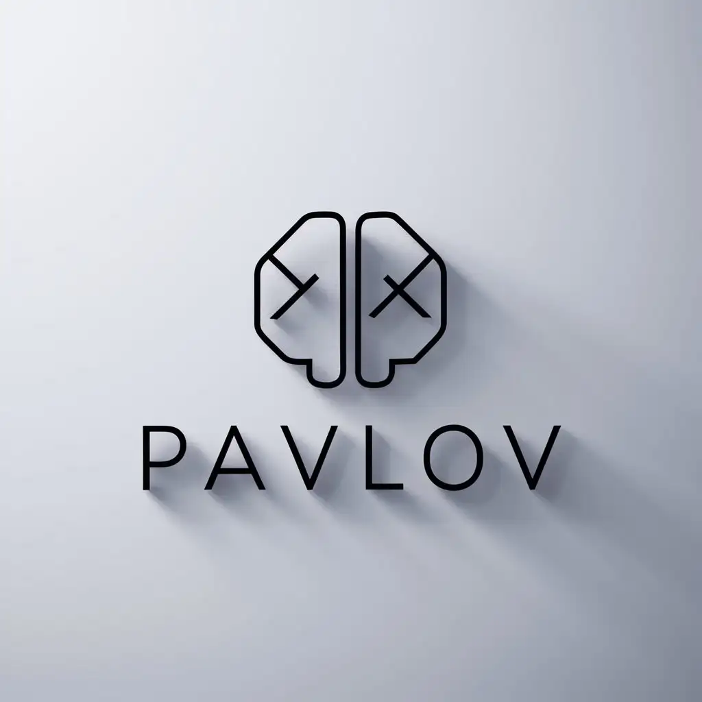 a logo design,with the text "PAVLOV", main symbol:Abstraction,Minimalistic,be used in Technology industry,clear background