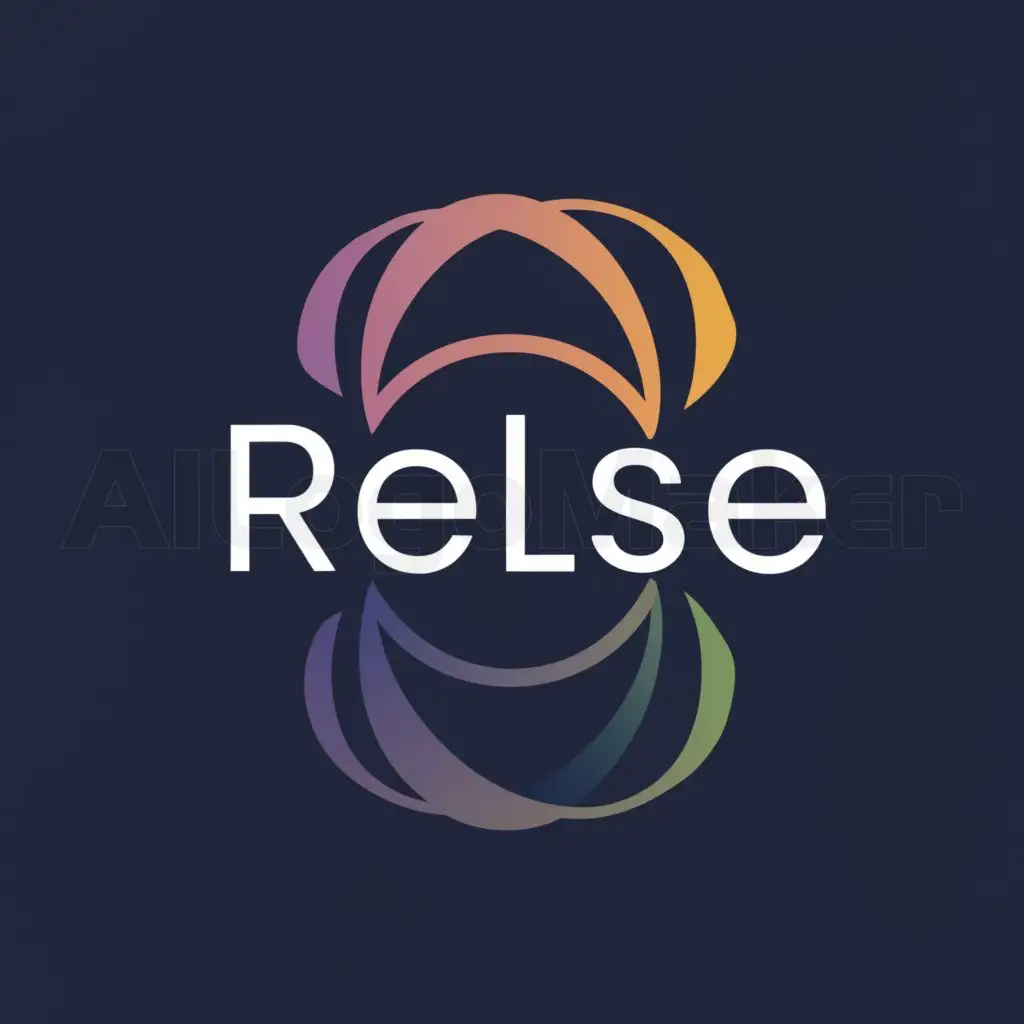 a logo design,with the text "Relse", main symbol:https://media.tenor.com/jR0nO3vKLJ4AAAAd/circle.gif,Moderate,be used in Others industry,clear background