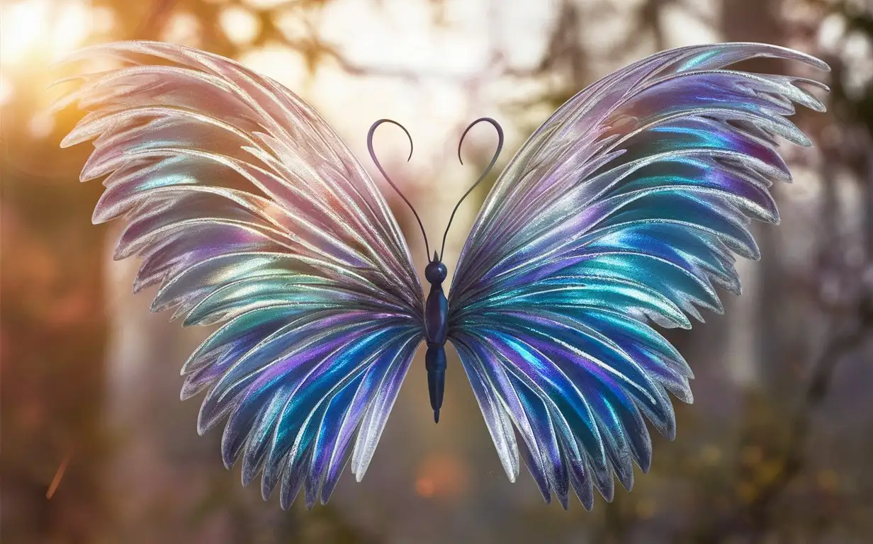 Vibrant-Butterfly-Fluttering-in-a-Serene-Garden-Setting