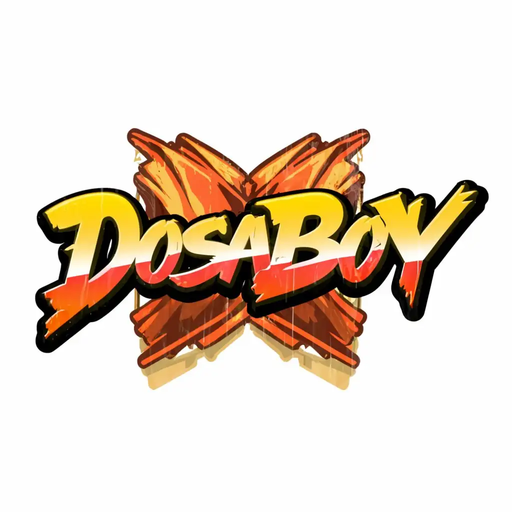 LOGO-Design-For-Dosaboy-Street-Fighter-2Inspired-Typography-for-Entertainment-Branding