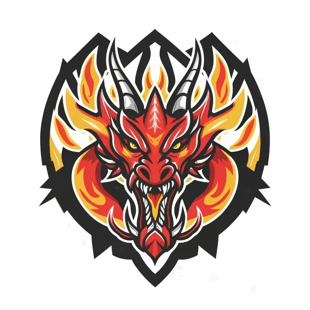 a logo design,with the text "angry dragons", main symbol:angry dragon,complex,clear background