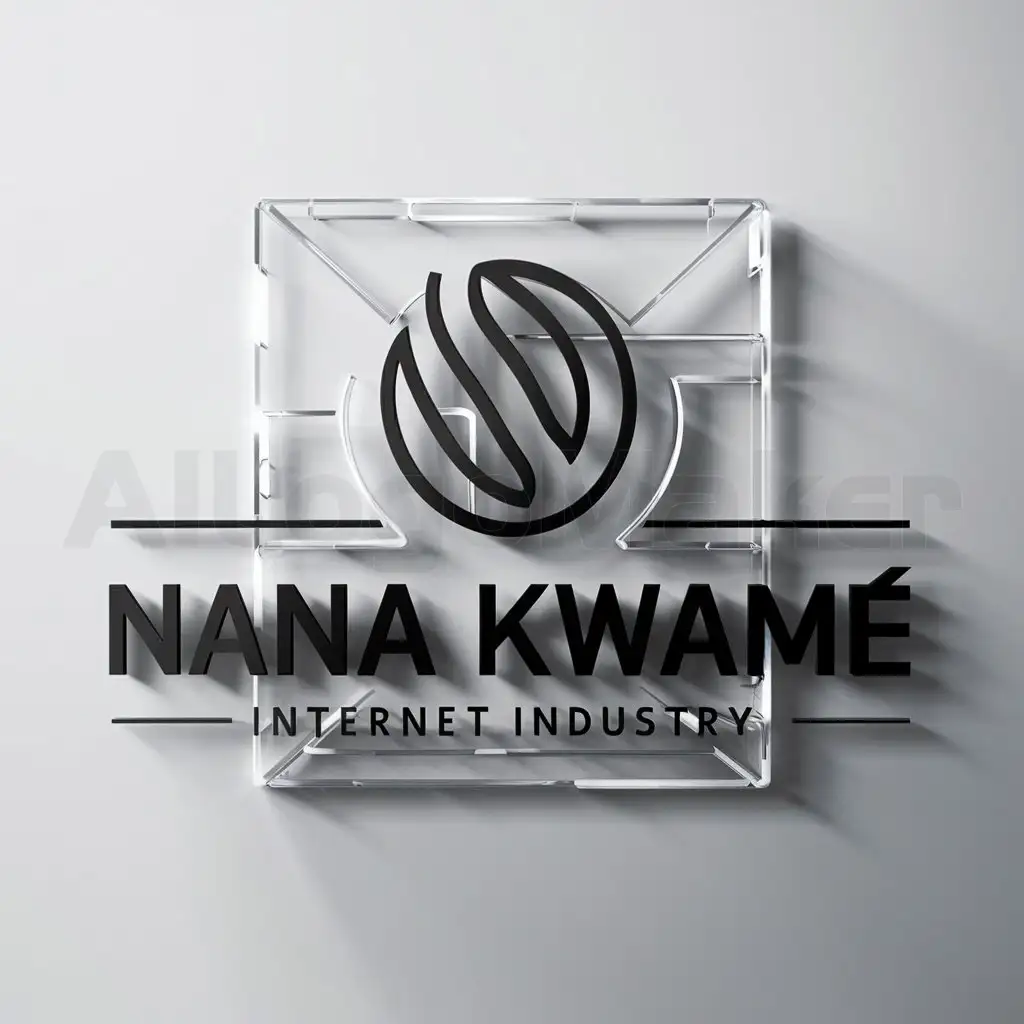 a logo design,with the text "Nana kwame", main symbol:coffee,complex,be used in Internet industry,clear background
