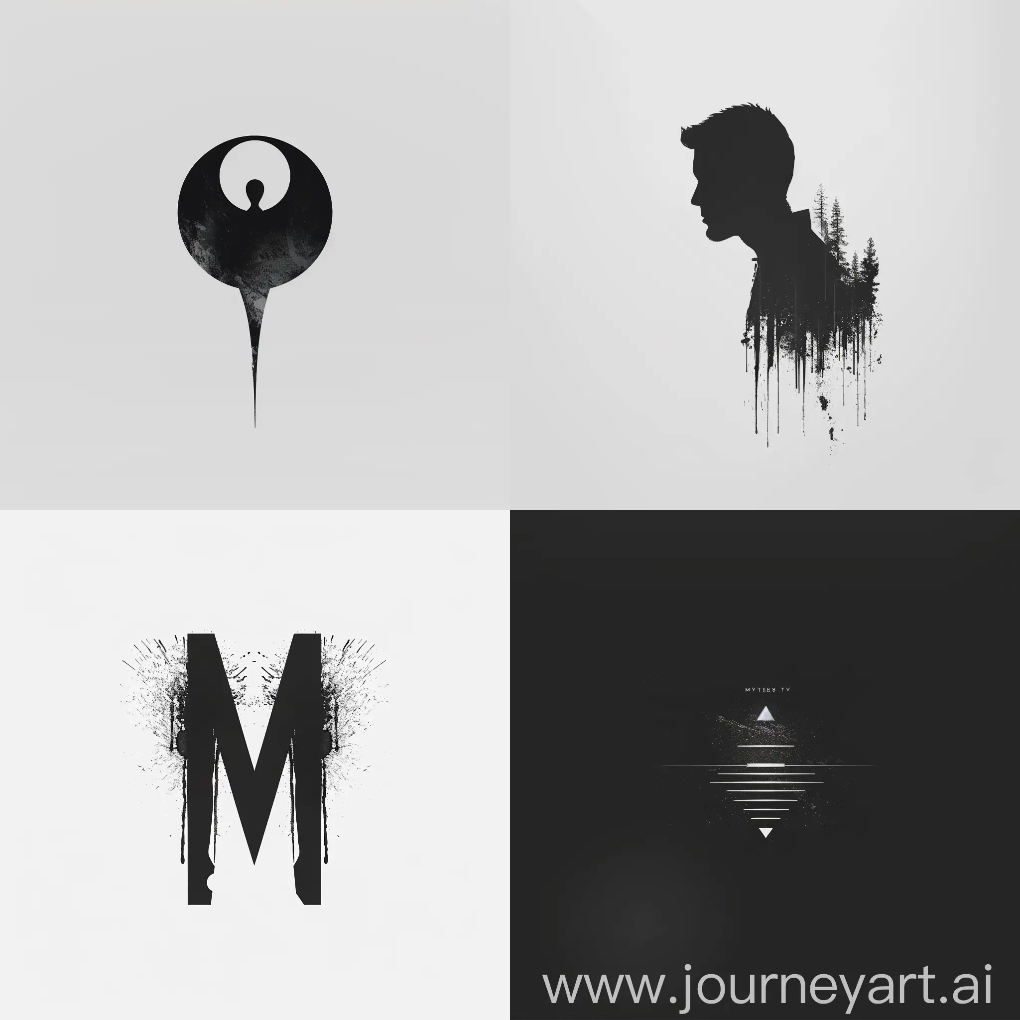 Exploring-the-Mysteries-of-Humanity-TV-Logo-in-Dark-Minimalist-Style