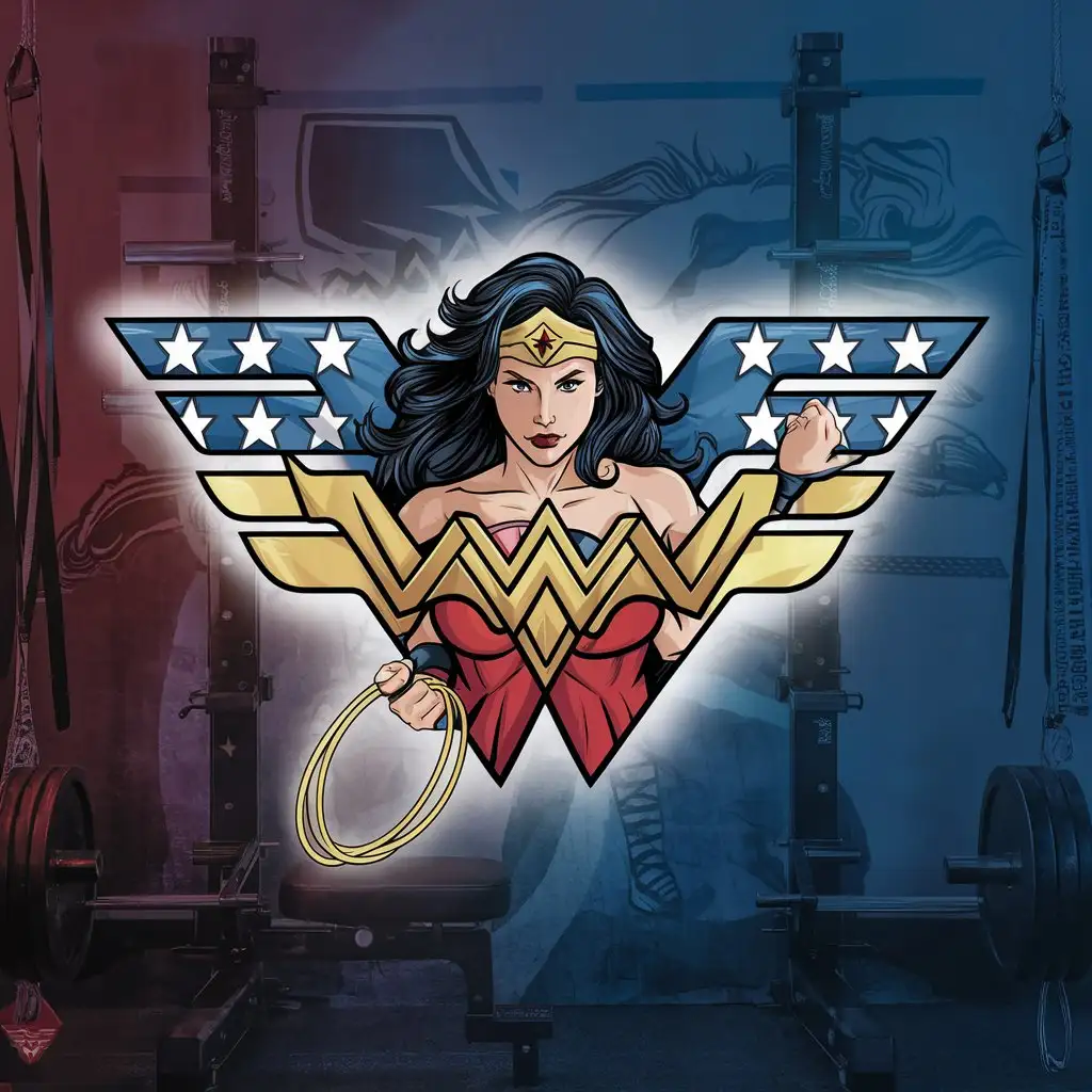 Fitness Inspiration Wonder Woman Symbol in Action