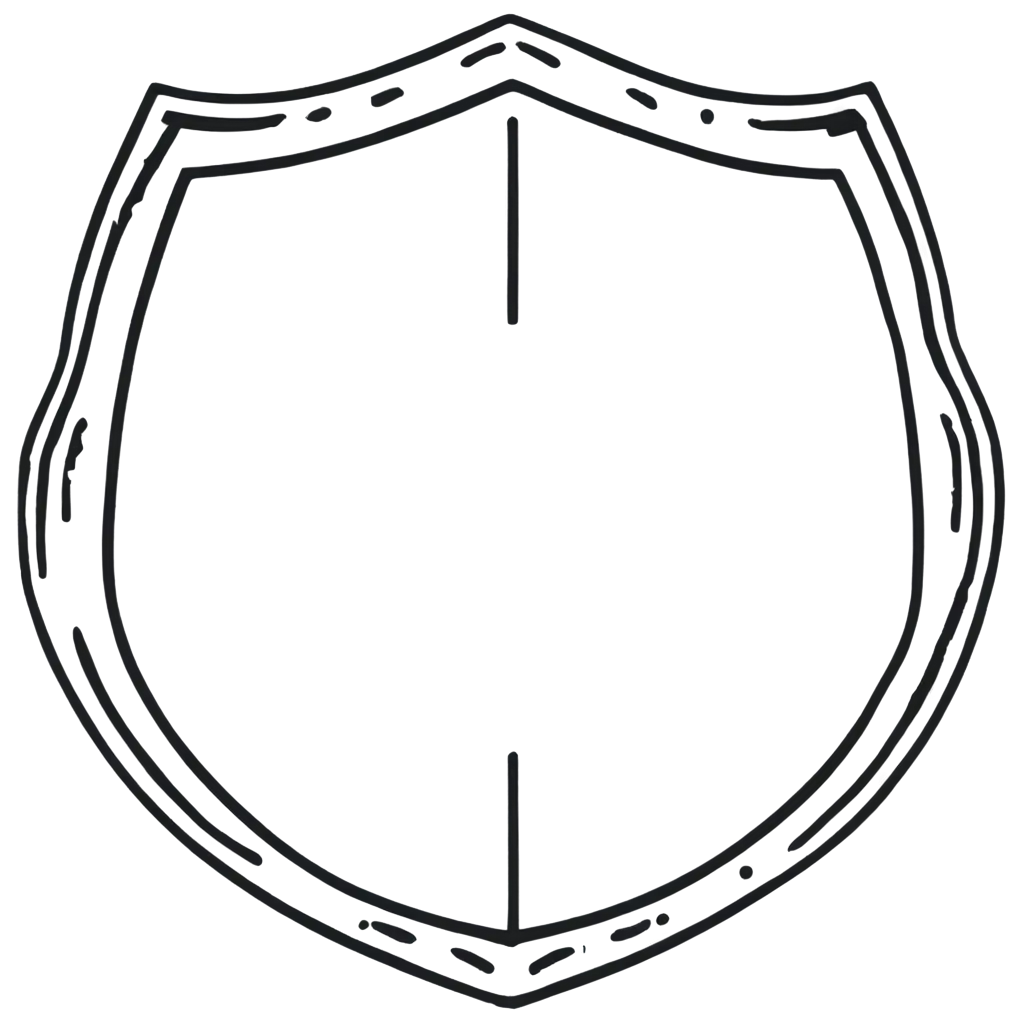 lineart sheild sign symbol