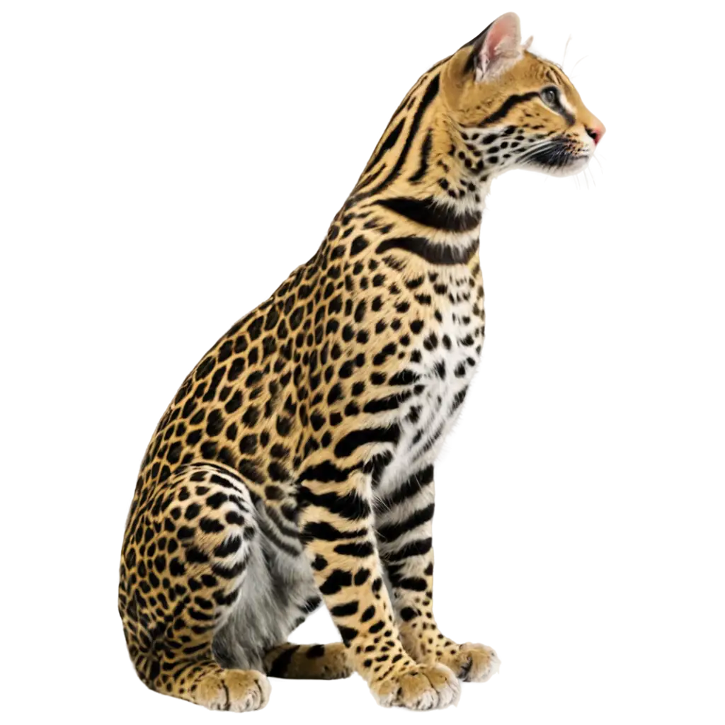 Exquisite-Ocelot-PNG-Unleashing-the-Elegance-of-the-Wild-in-Crystal-Clarity