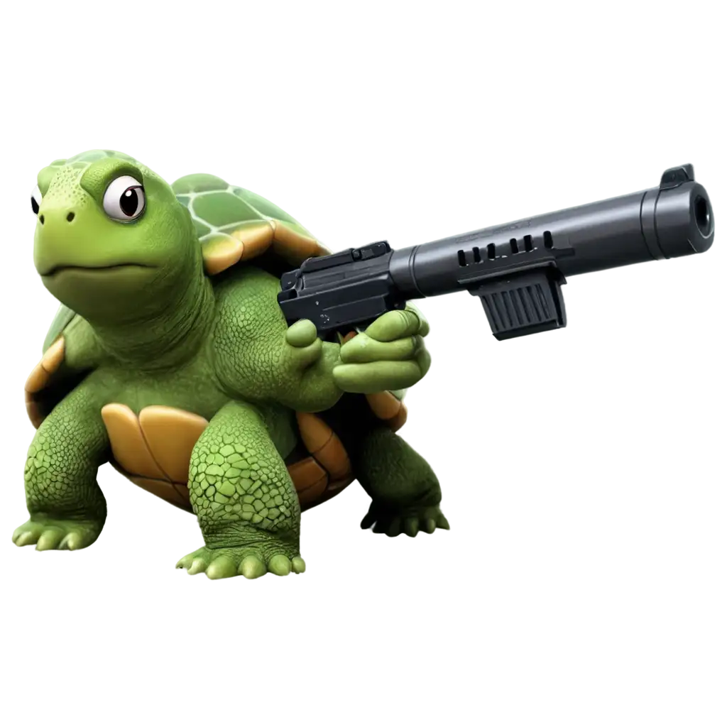 Captivating-PNG-Image-Turtle-Holding-a-Gun-Unleashing-Creative-Visuals