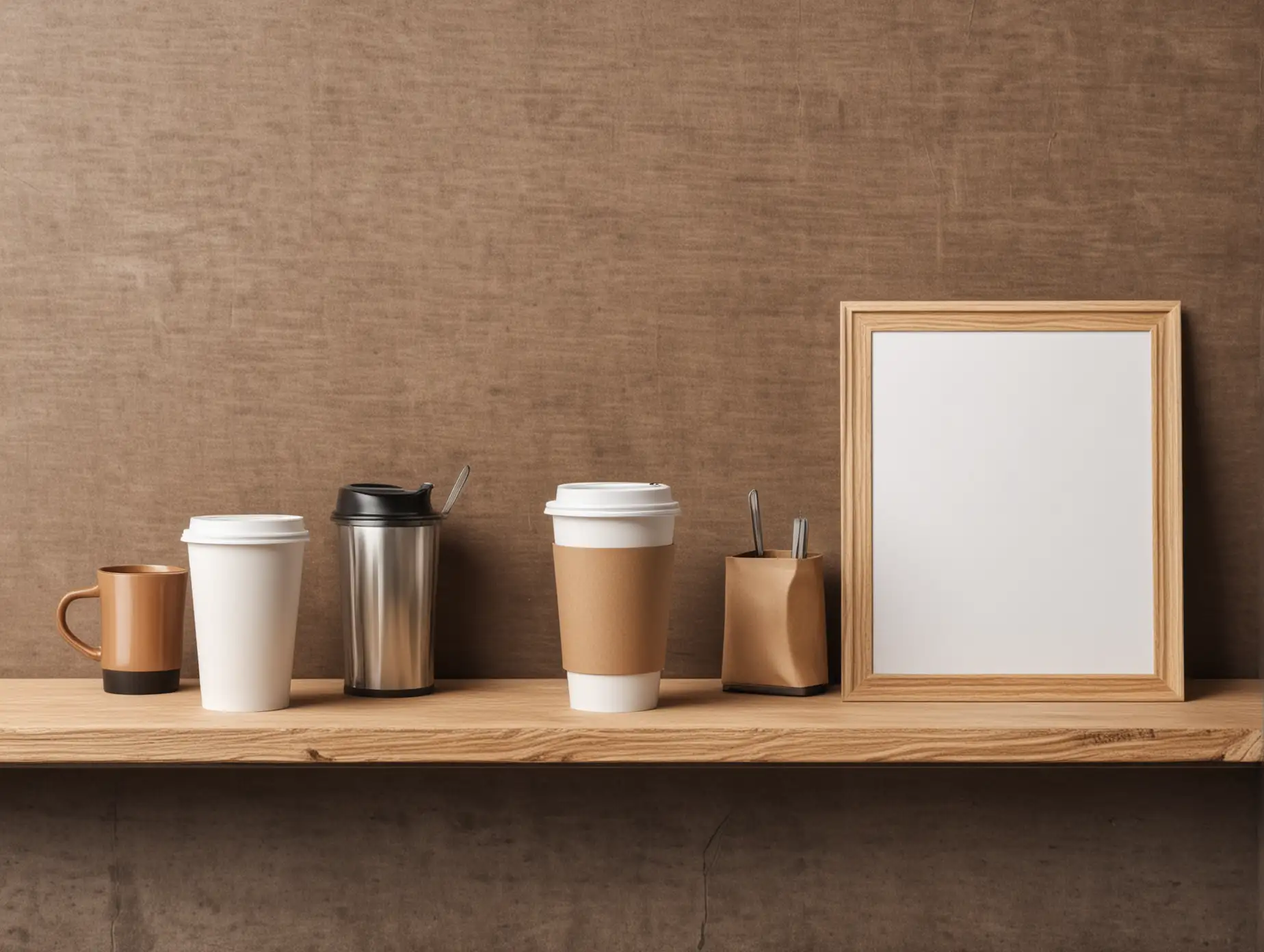 Mockup Blank for Coffee Shop Interior Design