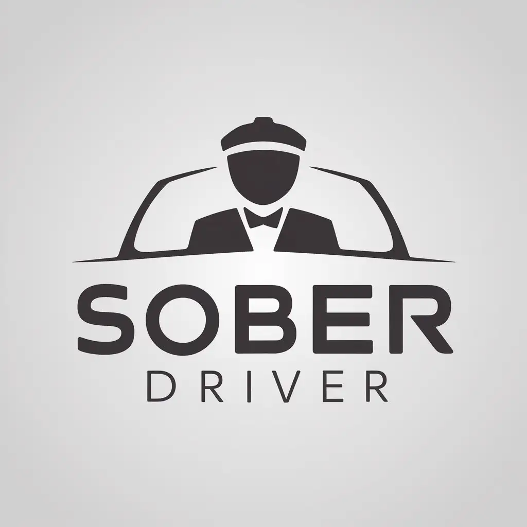 a logo design,with the text "Sober Driver", main symbol:private driver,Moderate,be used in Travel industry,clear background