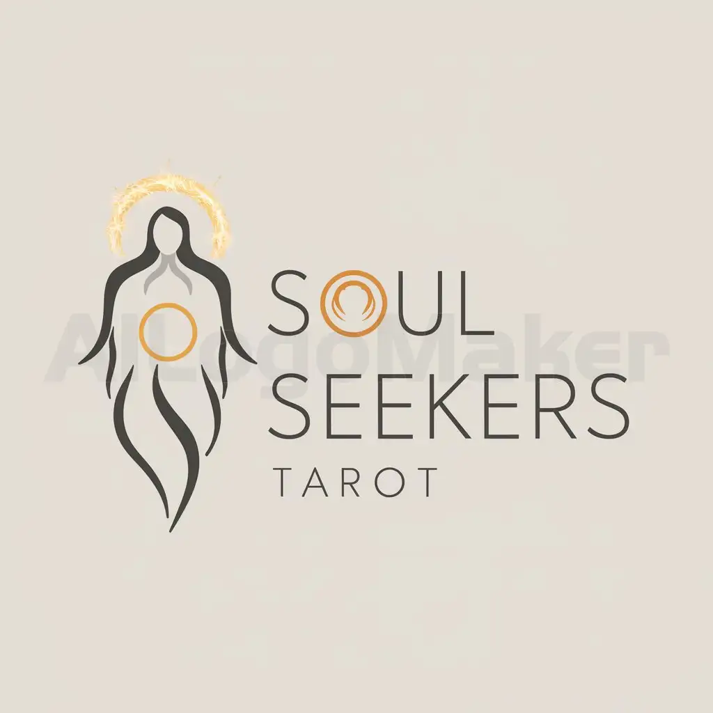 a logo design,with the text "Soul seekers tarot", main symbol:Soul seekers,Moderate,clear background