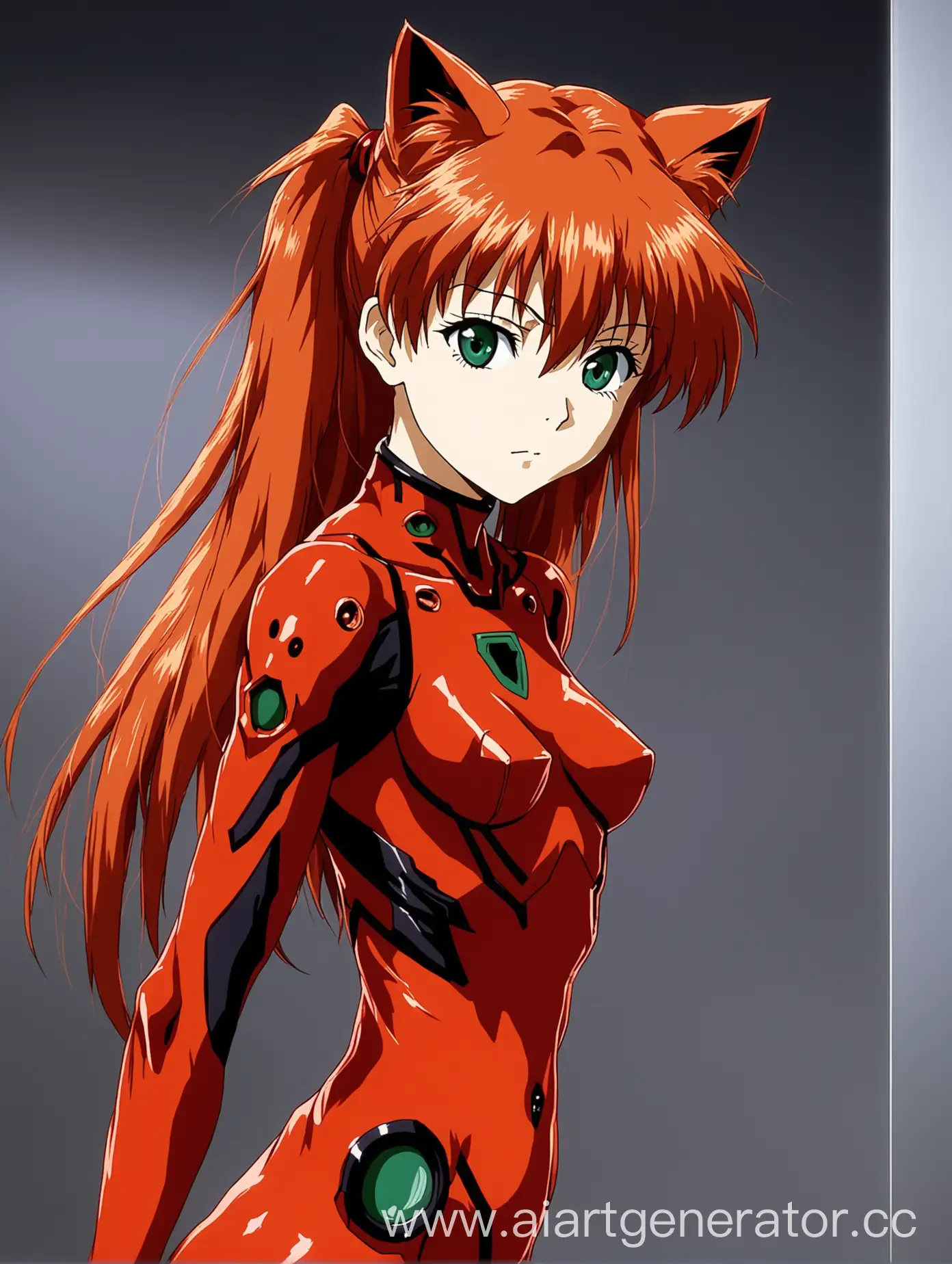 Soryu-Asuka-Langley-Cat-Transformation-Fan-Art