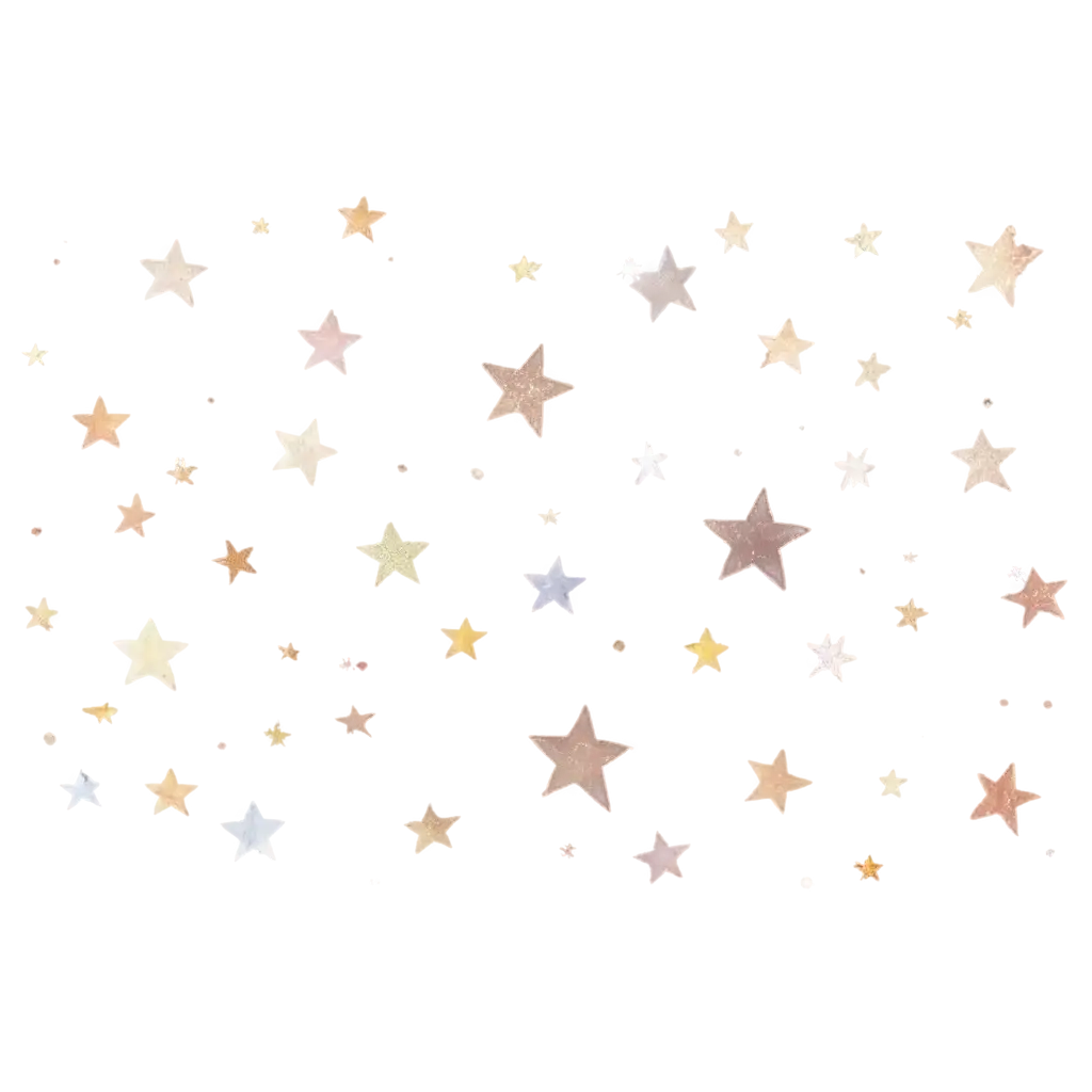 stars, water color