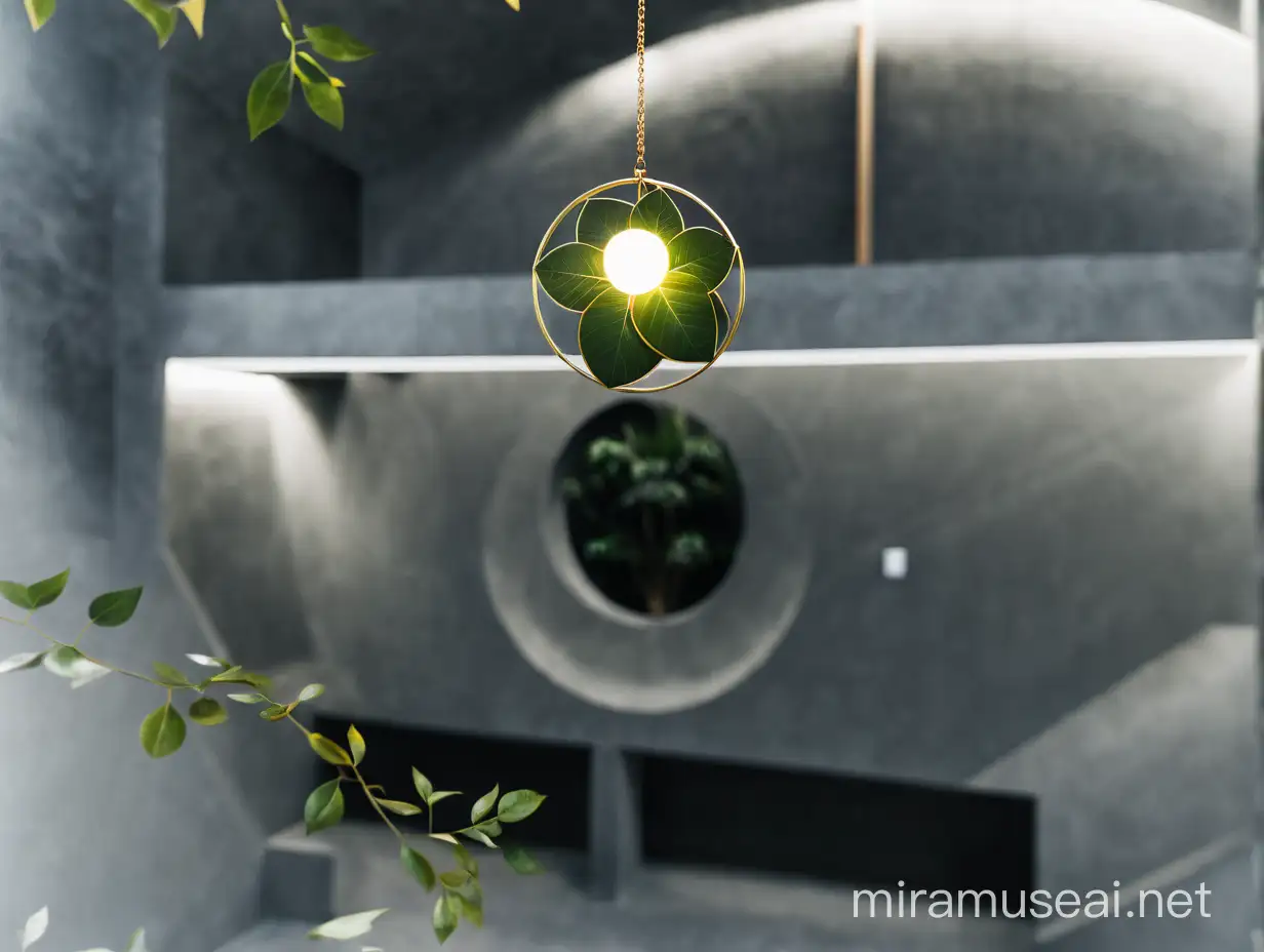 Sacred-Geometry-Floating-Orb-in-Space-with-Illuminated-Foliage-Border