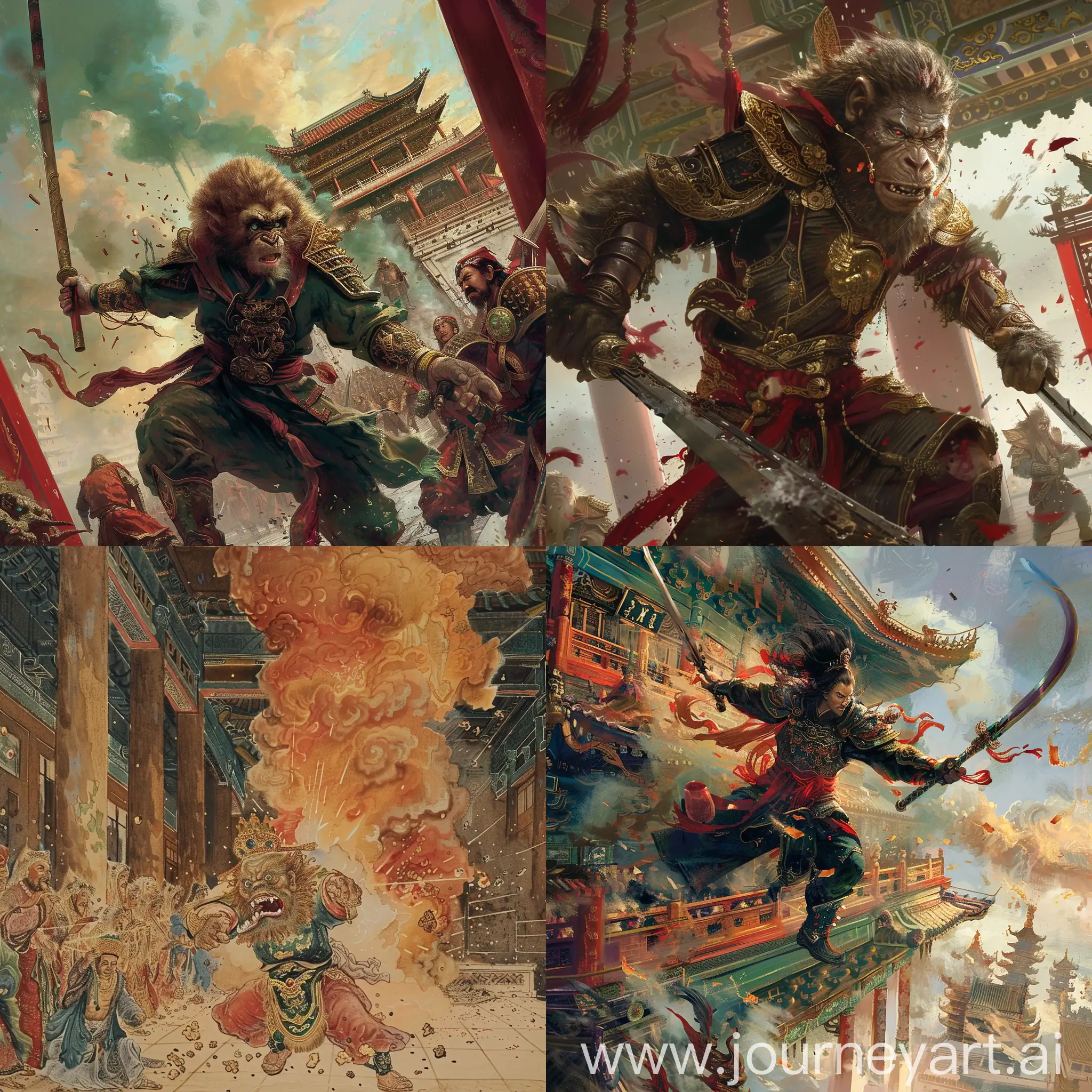 Sun-Wukong-Wreaks-Havoc-in-Heavens-Palace