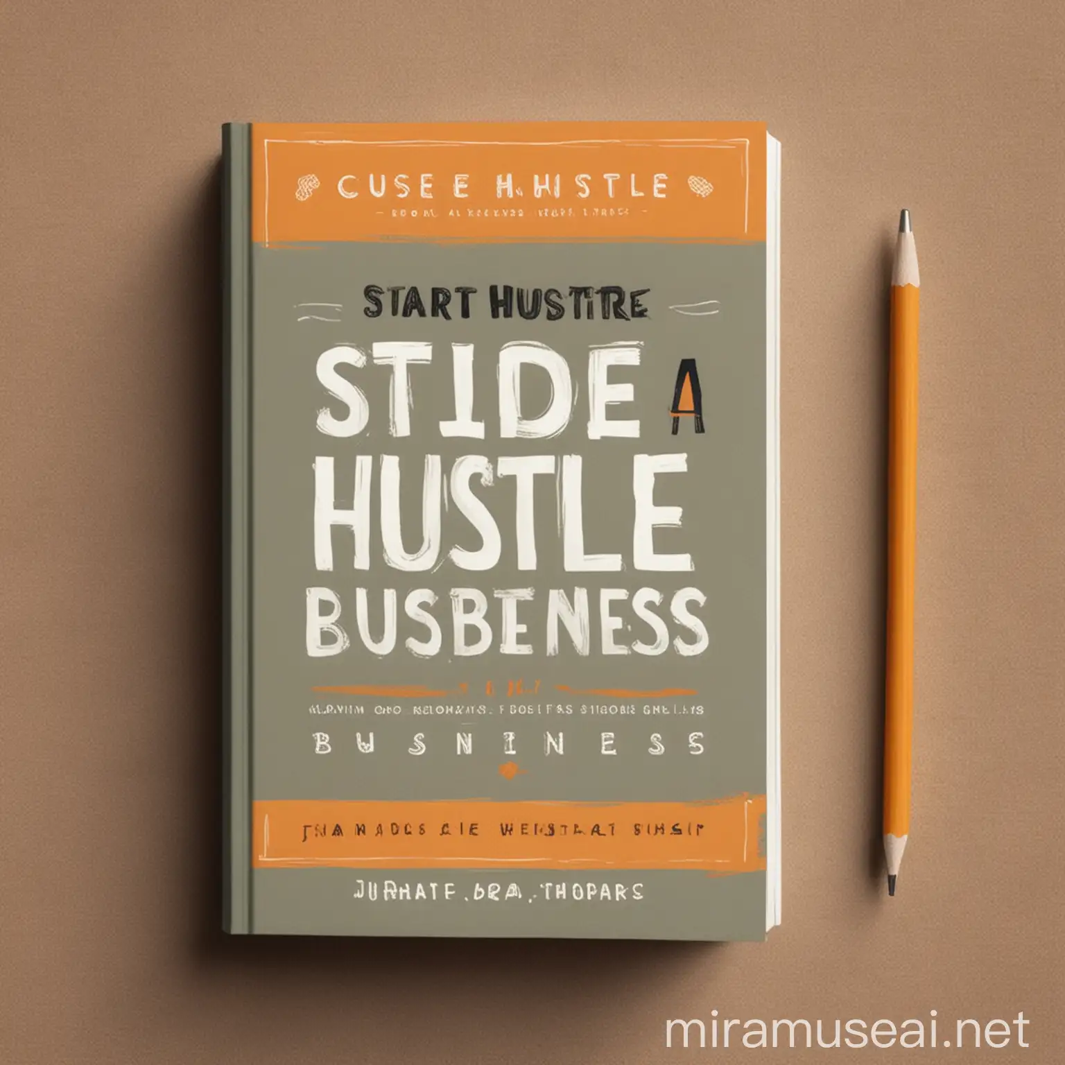 Entrepreneurial Guide Book Cover Design Launching a Side Hustle Business