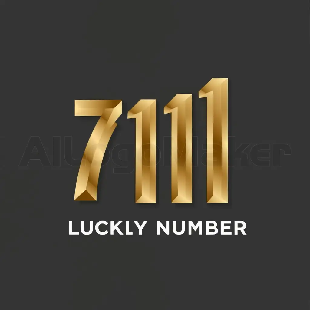 a logo design,with the text "Lucky Number", main symbol:Numbers,Moderate,clear background