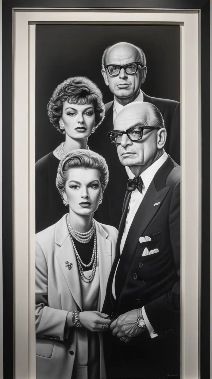 Blend modern  portraiture with modern photorealism.
Show Alain and Gérard Wertheimer, the owner of Chanel corporation. 