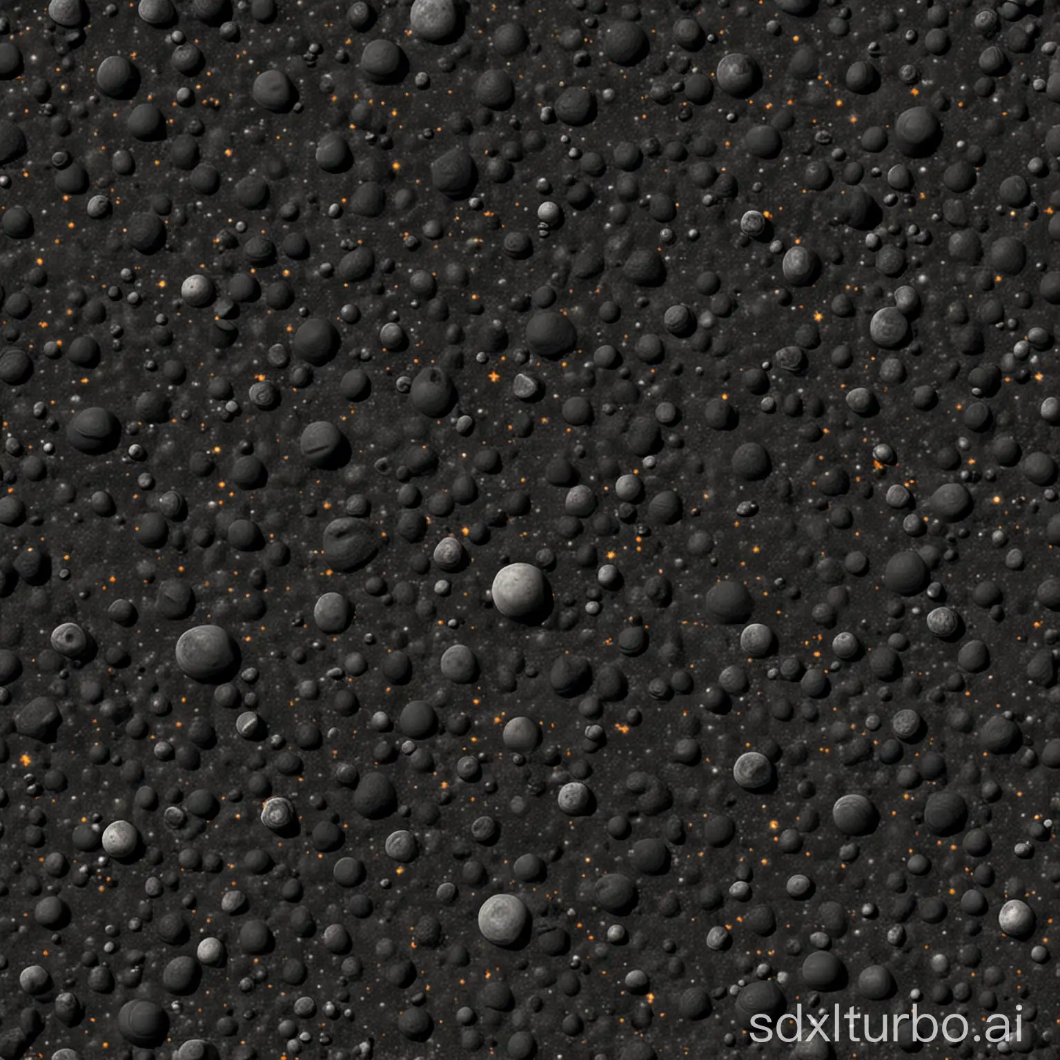 a asteroiden texture tileset, dark athmosphere