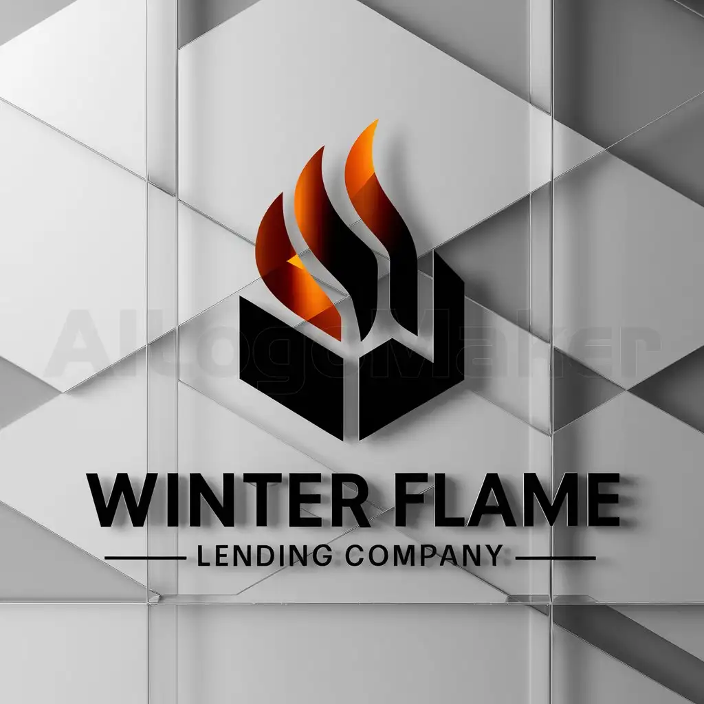 a logo design,with the text "WINTER FLAME LENDING COMPANY", main symbol:abstract,complex,be used in Others industry,clear background