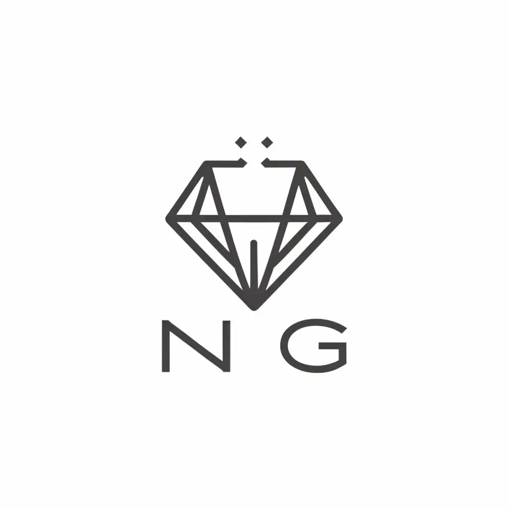 a logo design,with the text "NG", main symbol:diamond,Moderate,be used in Events industry,clear background