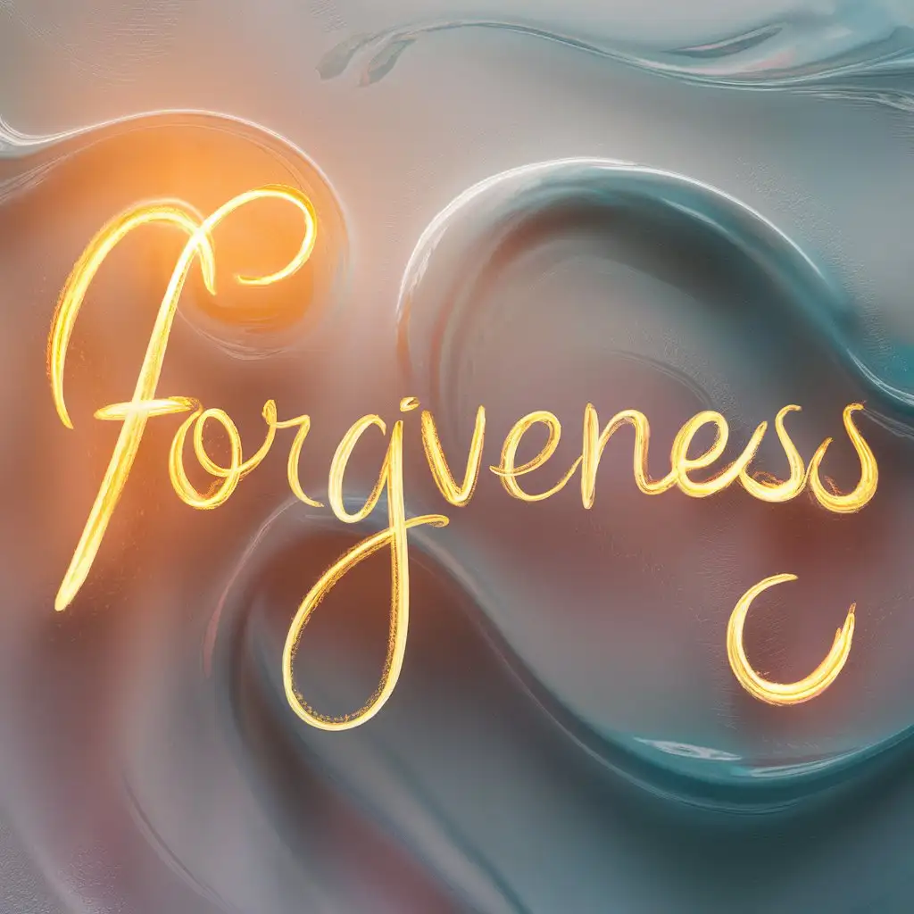 spell out the word 'Forgiveness'