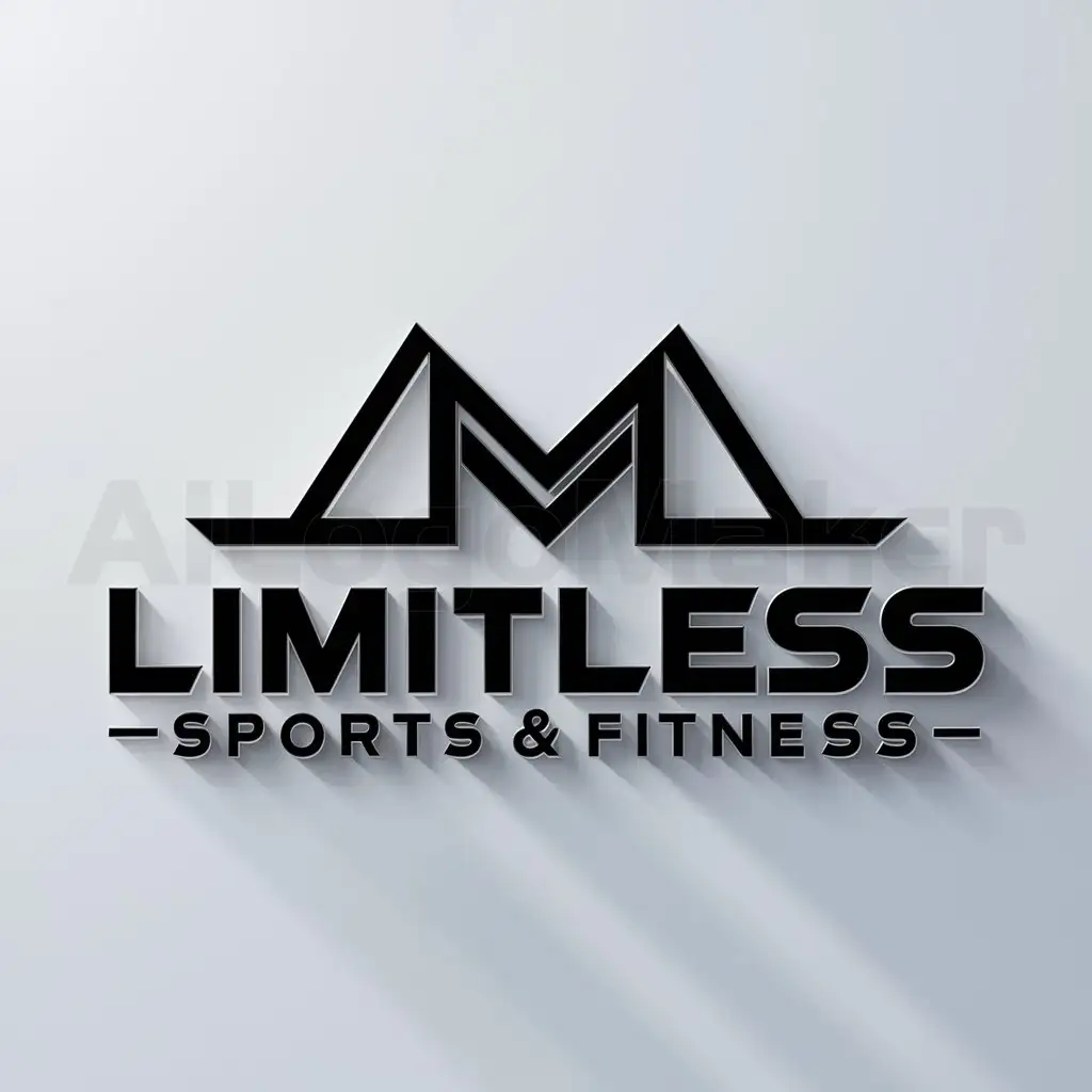 a logo design,with the text "Limitless", main symbol:L M L,complex,be used in Sports Fitness industry,clear background