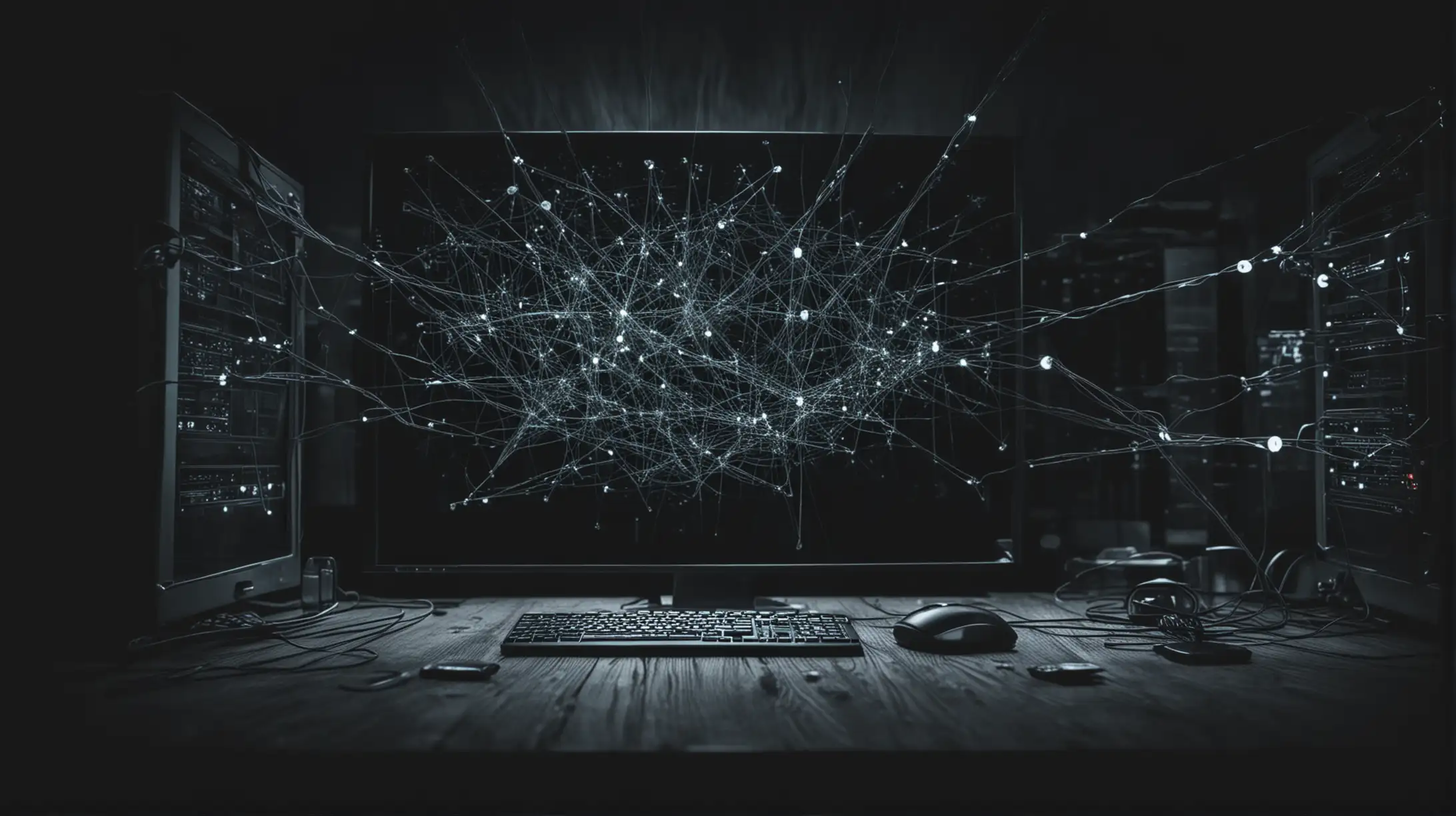 dark themed picture of network intrusion
