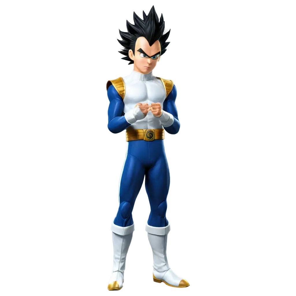 vegeta wearing cowboy clothes, mode super sayan
