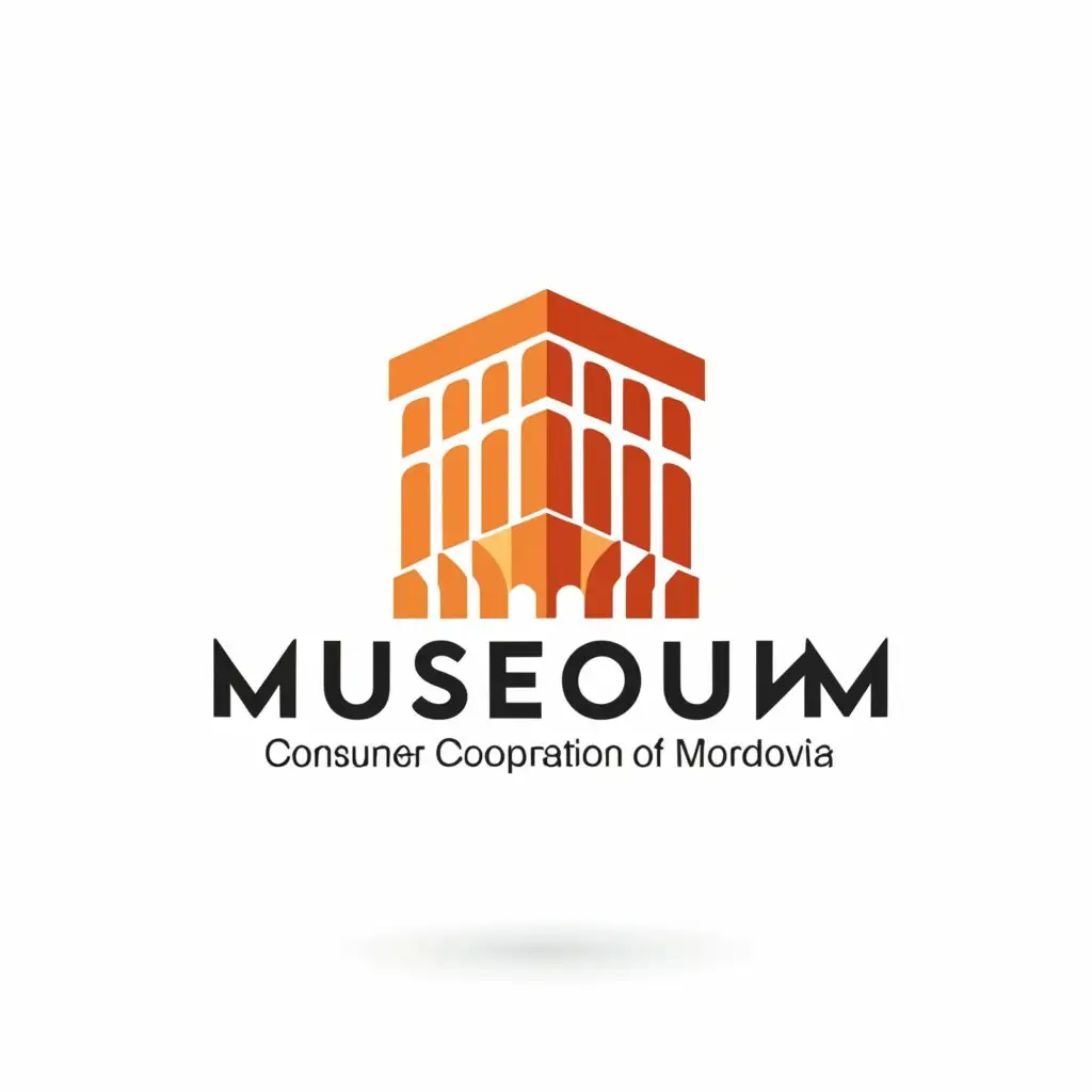 a logo design,with the text "Museum of Consumer Cooperation of Mordovia", main symbol:Museum, institute,Moderate,be used in Events industry,clear background