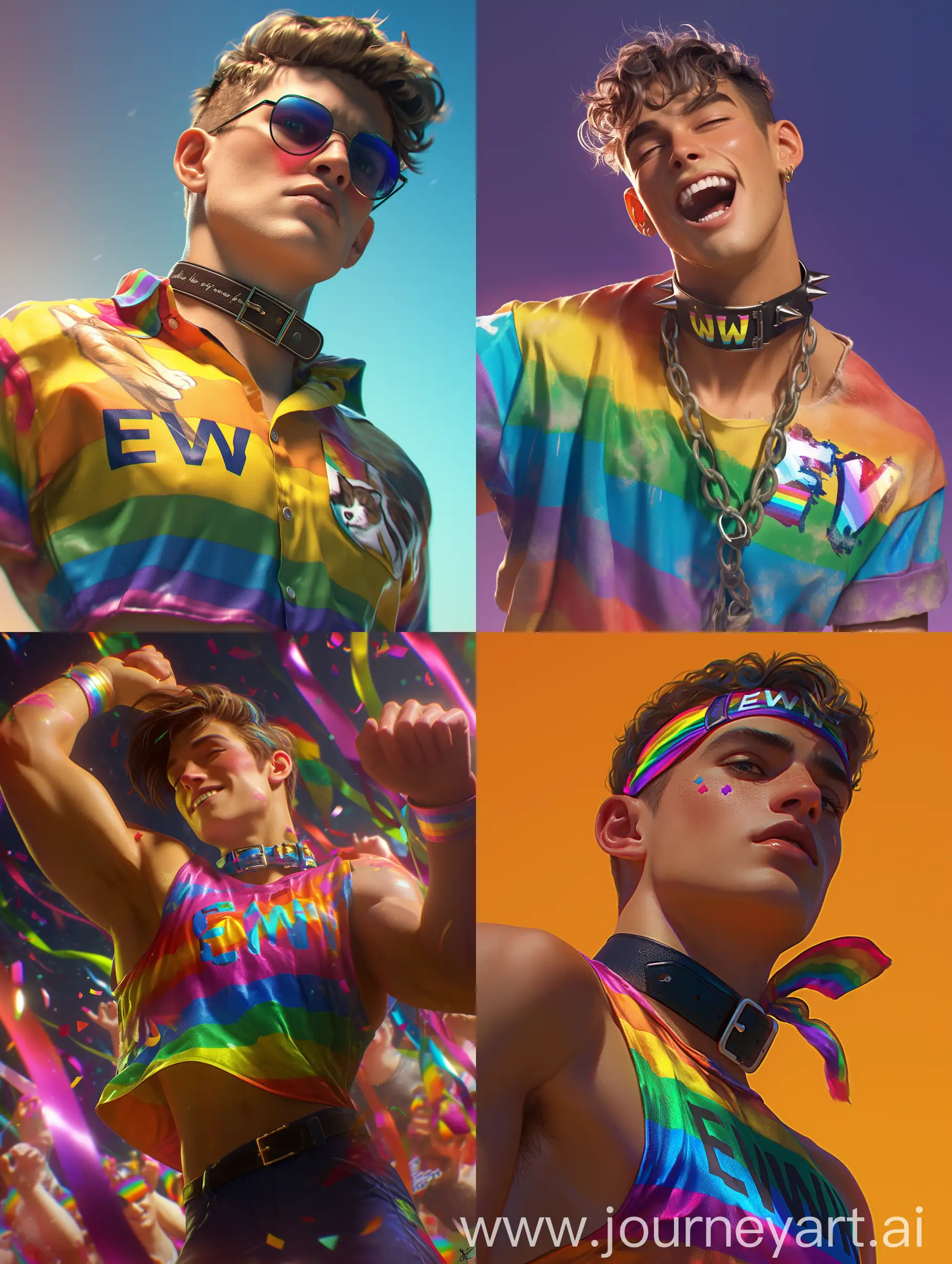 Young-Man-Dancing-in-Rainbow-Clothes-at-a-Pride-Party